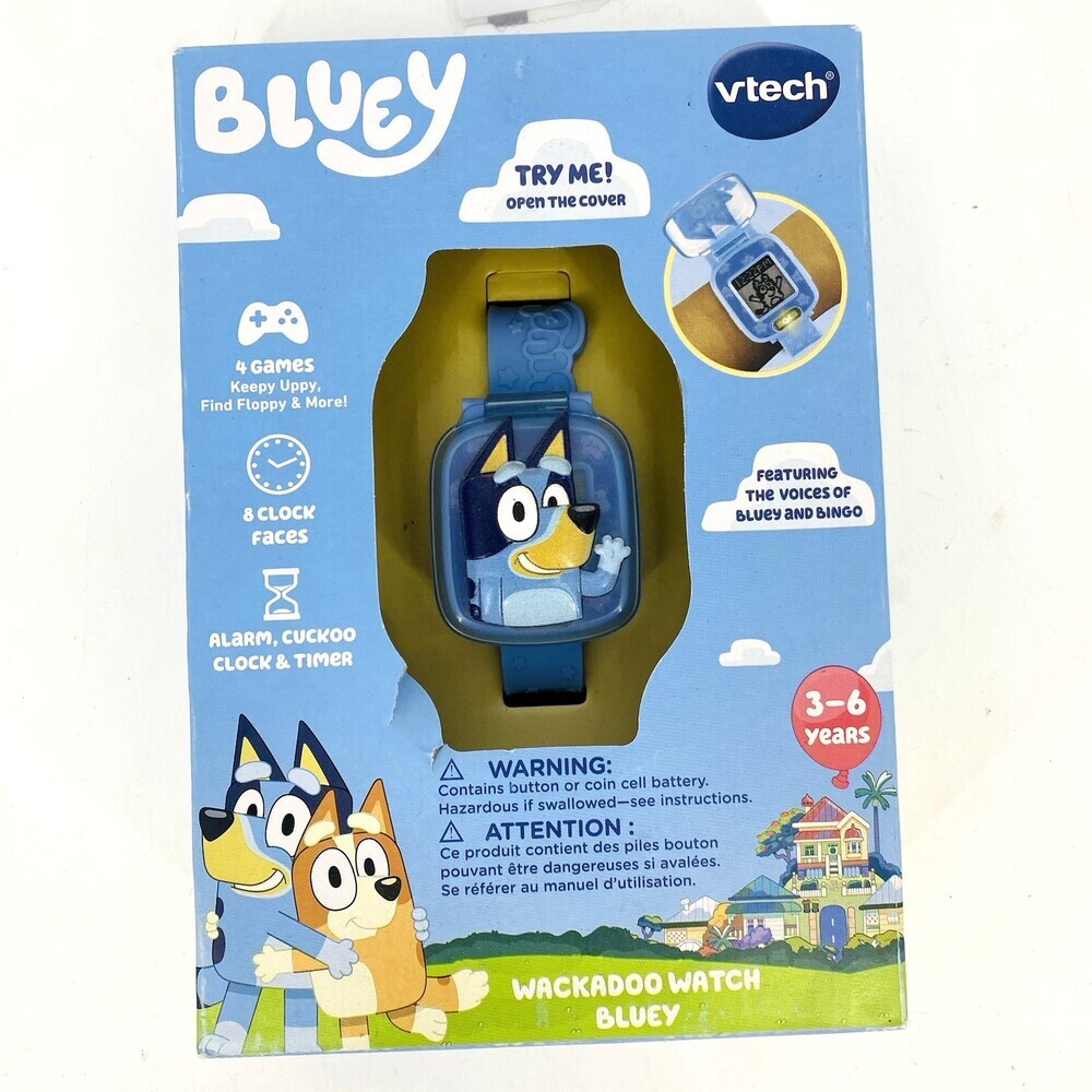 VTech Bluey Wackadoo Watch Flip Up Toy NEW Sealed 80-554500 Interactive